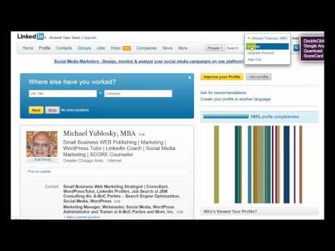 how to change email address on linkedin