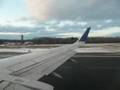 Continental 737-500 with winglets departs Hartford