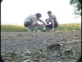 diet coke and mentos rocket from a hilltop