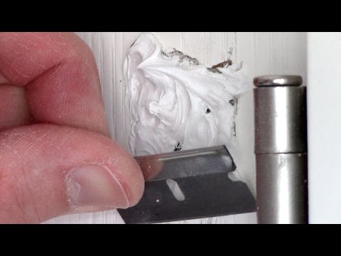 how to repair a hole in a door