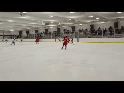 2023-12-23 Varsity Scoring Chance, NZ Faceoff Win, Odd Man Z Entry Pass vs St Francis