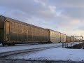 BNSF 5386 Leads and Auto Train North, Joliet, IL