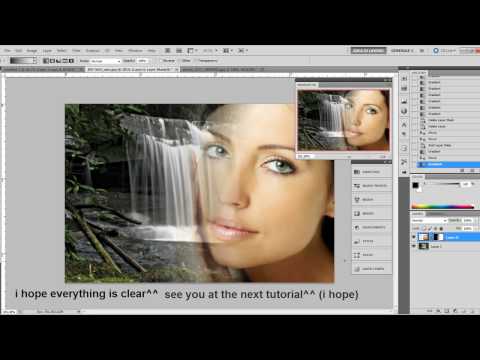 how to dissolve two images in photoshop