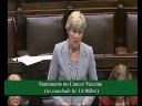 Deputy Liz Mc Manus speaking on cervical cancer vaccination