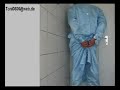 Satin Nylon Kittel - hinten geknöpft