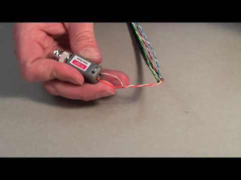 Using CAT5 cable and baluns to connect a CCTV camera to the DVR