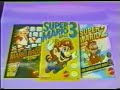 commercial for super mario bros 1, 2 and 3 on the nes.