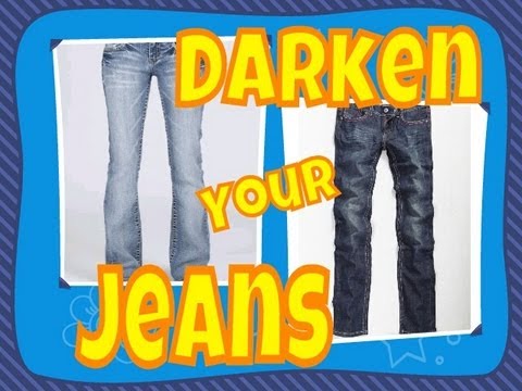 how to dye jeans black