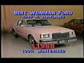Bert Weinman Ford Commercial 1986
