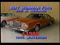 Bert Weinman Ford Commercial 1986