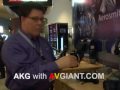 AKG Headphones K701 new 2008 at NAMM w/ AVGIANT AKG Headphones K701 new 2008 at NAMM w/ AVGIANT