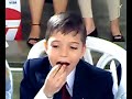 desayuno en el colegio san antonio maria claret, el dia de la primera comunion de luis miguel rojas franco