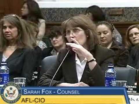 NLRB Hearing - Sarah Fox Testimony