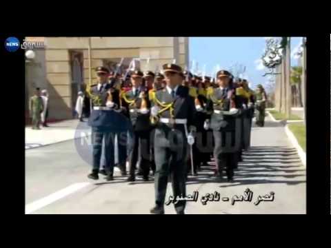 العرض العسكري الذي تم تقديمه أمام الرئيس عبد العزيز بوتفليقة قبل أدائه اليمين الدستورية بقصر الأمم