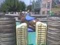 Damoh en el toro mecanico