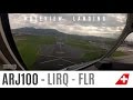 ARJ100 Noseview Landing in Florence : GoPro2 Wideangle