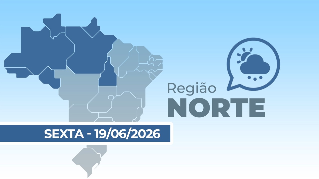 Previsão para região norte do país - 19/06/2026