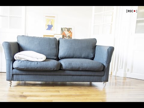how to recover leather sofa
