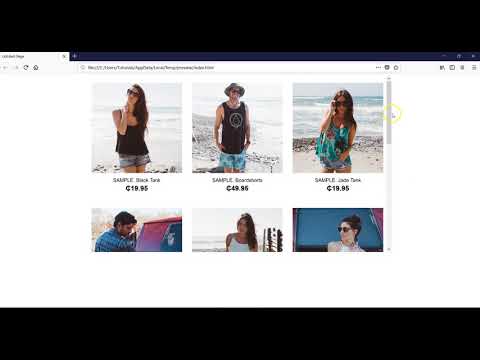 Building an ecommerce store with ecwid using layout grid in WYSIWYG Web Builder