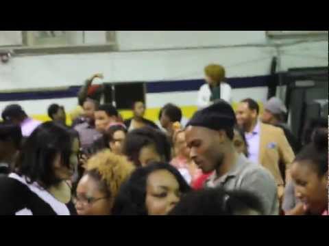 ACCALkid - OUPercussion playing the wobble after Oakwood University's final basketball game of the 2011-2012 regular season.