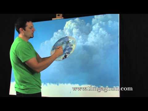how to oil paint clouds