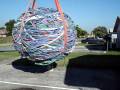 videos de (Crane Lift) Part 2 ~Megaton~ World's Largest Rubber Band Ball 9,032 LBS