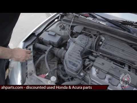 Air intake resonator box How to replace install fix change 01 02 03 04 05 Honda Civic replacement