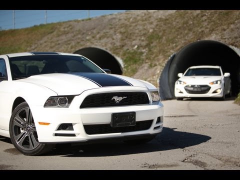 2013 Hyundai Genesis Coupe 3.8 Track vs 2013 Ford Mustang V6 Performance Package 2013 Hyundai Genesis Coupe 3.8 Track vs 2013 Ford Mustang V6 Performance Package