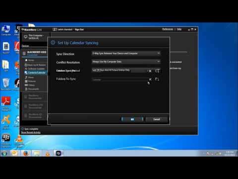 how to sync z10 with outlook