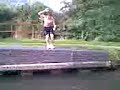 mike mystie fliping into the canal.3gp