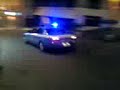 Volante della Polizia corre per Via Manno a Cagliari. Volante della Polizia corre per Via Manno a Cagliari.