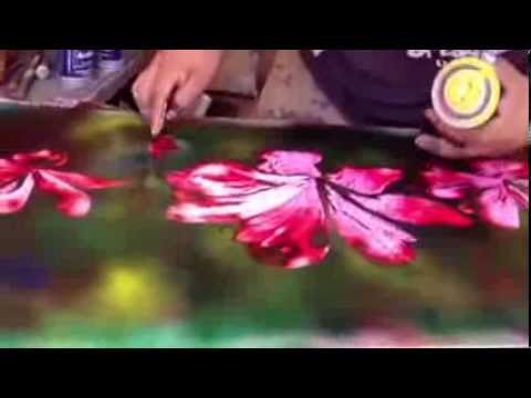 Spray - Flowers spray paint art by Porfirio Jimenez C.2013 http://www.porfiriojimnez.me http://porfiriojimenezc.wix.com/sprayart spray paint art.