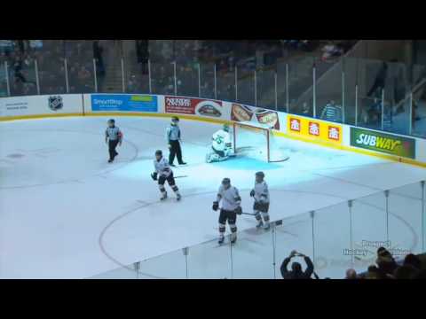 Sean Day Slap Shot Goal vs London (1/19/14)