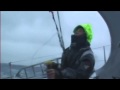 Sailing the Open 60 yacht Artemis