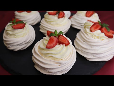 ПИРОЖНОЕ ПАВЛОВА на швейцарской меренге - вкуснейший и легкий рецепт домашнего десерта