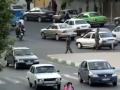 9 July 09 - Police and Basij attack car driver