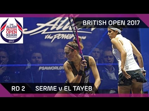 Squash: Serme v El Tayeb - British Open 2017 Rd 2 Highlights