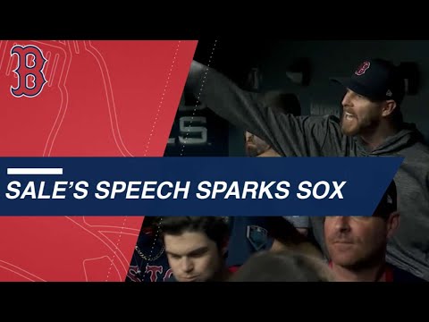 Video: Chris Sale's speech sparks the Red Sox comeback