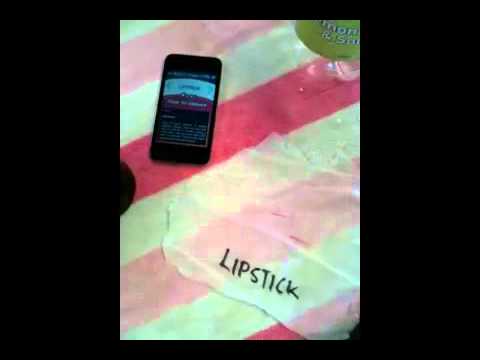 how to remove lipstick stains