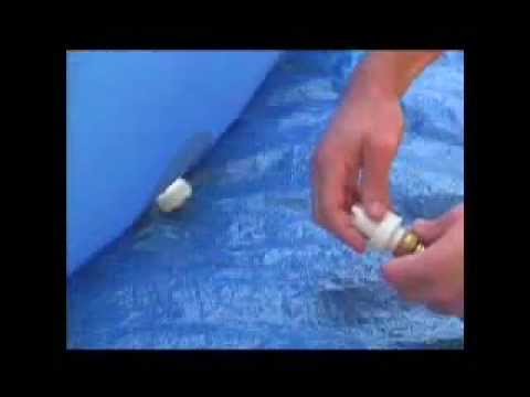 how to drain intex pool