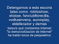 barroquismo ataca a cristtyspain troll demente loco acosador