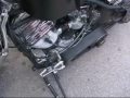 Vinnie kickstarting his 1949 Panhead chopper part 5 Vinnie kickstarting his 1949 Panhead chopper part 5