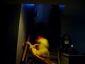Crazy Chicken falls down stairs Crazy Chicken falls down stairs