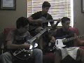 This is our sixth song. This is the first time we try and fit all of us in the vid. Were gonna need a bigger red couch. **News**-Our next video will include a drum track thanks to youtube member-Zilden57-Our next song will include more power codes and be more uptempo and forceful than anything we've put out until now.-Hope you enjoy our vids. If you haven't gotten a chance yet, hit that little orange button near the top of your screen. :)**Basic Chords**The Chords used in this song are: G,Em,Am7,C. As for my guitar, I have a capo on the 5th fret.