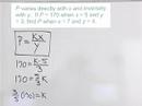 Algebra Word Problem: Direct and  Inverse Variation
