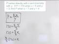 Algebra Word Problem: Direct and Inverse Variation