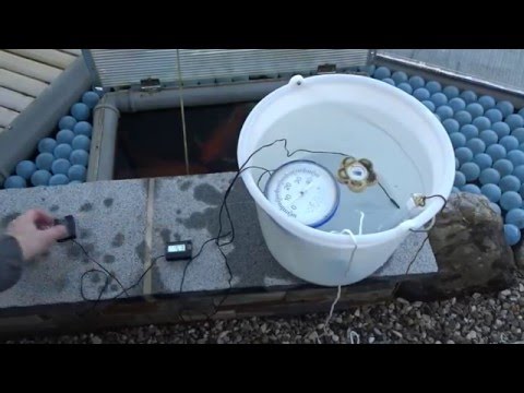 ACHTUNG - Teichtemperatur und Thermometer