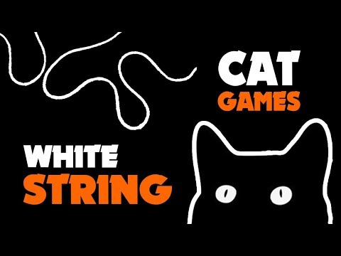 WHITE STRING thing for cats ★ CAT GAMES