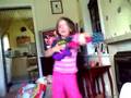 ellie martin rockin out on a gituar