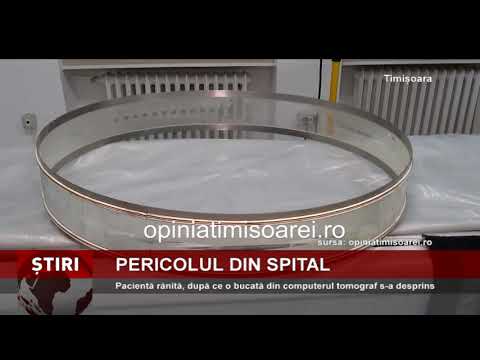 Pacientă rănită, după ce o bucată din computerul tomograf s-a desprins